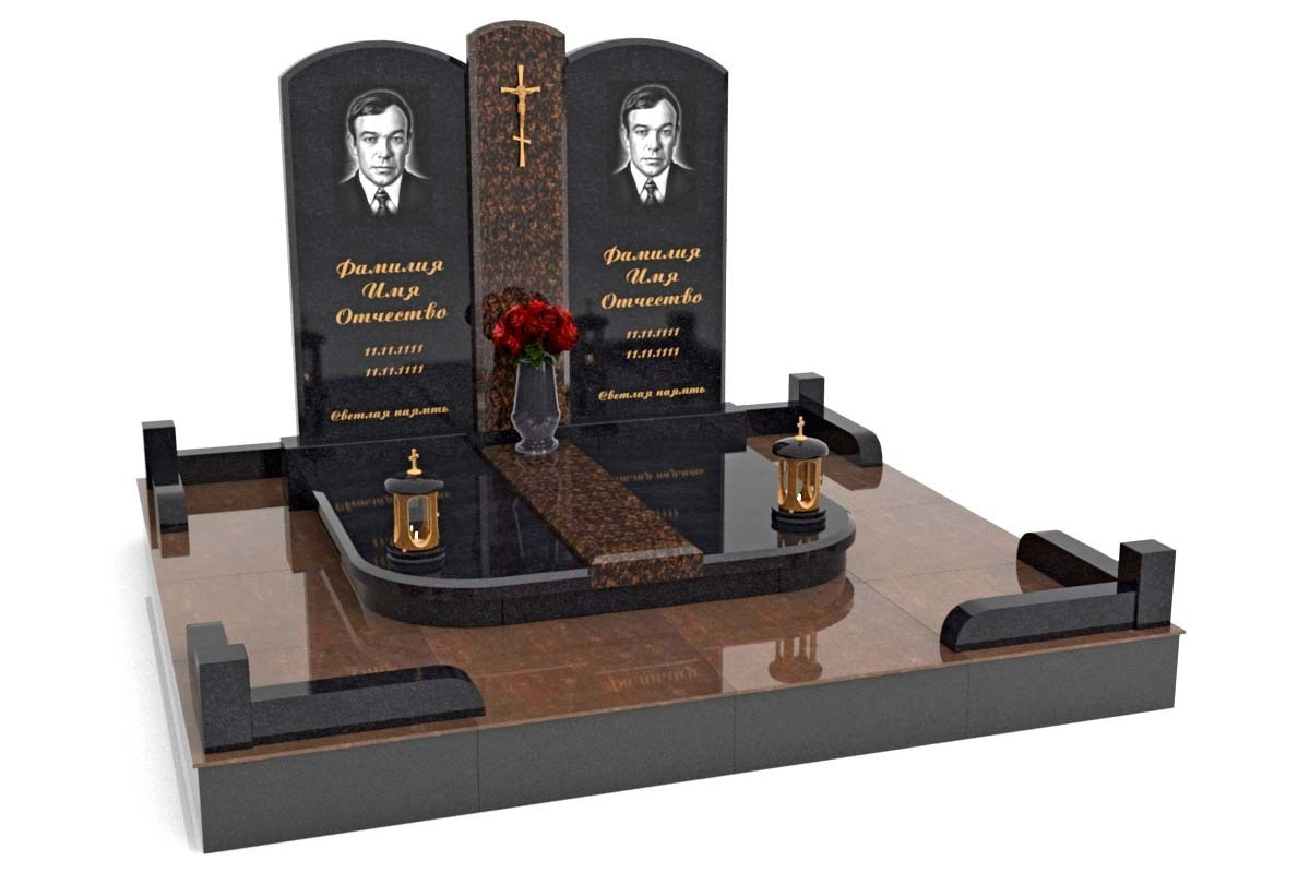 Семейные памятники. Изготовление и установка памятников в Москве и МО