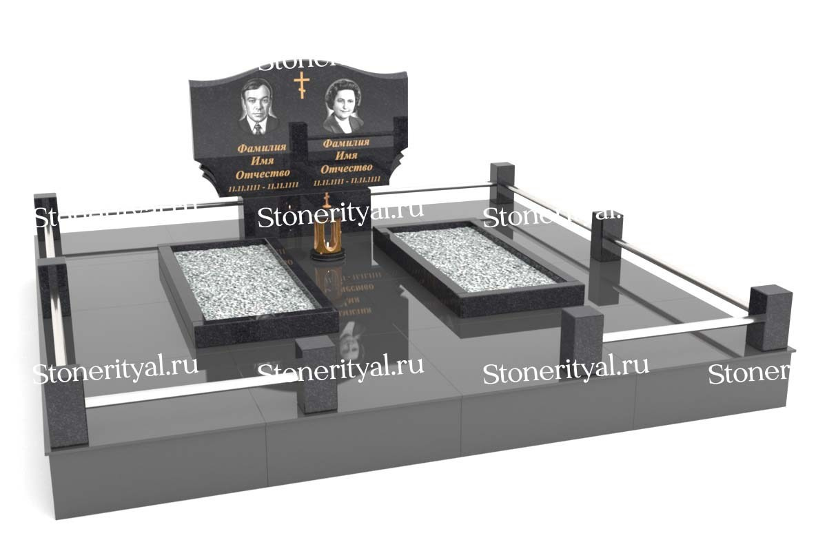 Семейные памятники. Изготовление и установка памятников в Москве и МО