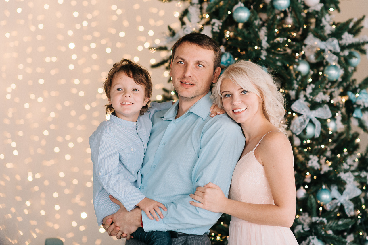 Семейная новогодняя фотосессия. Фотограф Валерия Голубева (Миронова)
