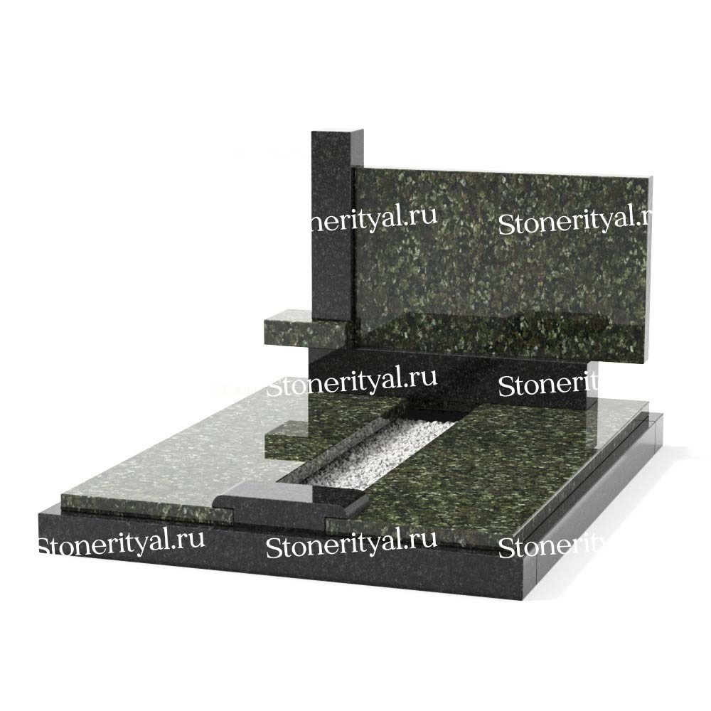 Комбинированные памятники на двоих. Изготовление и установка памятников в Москве и МО