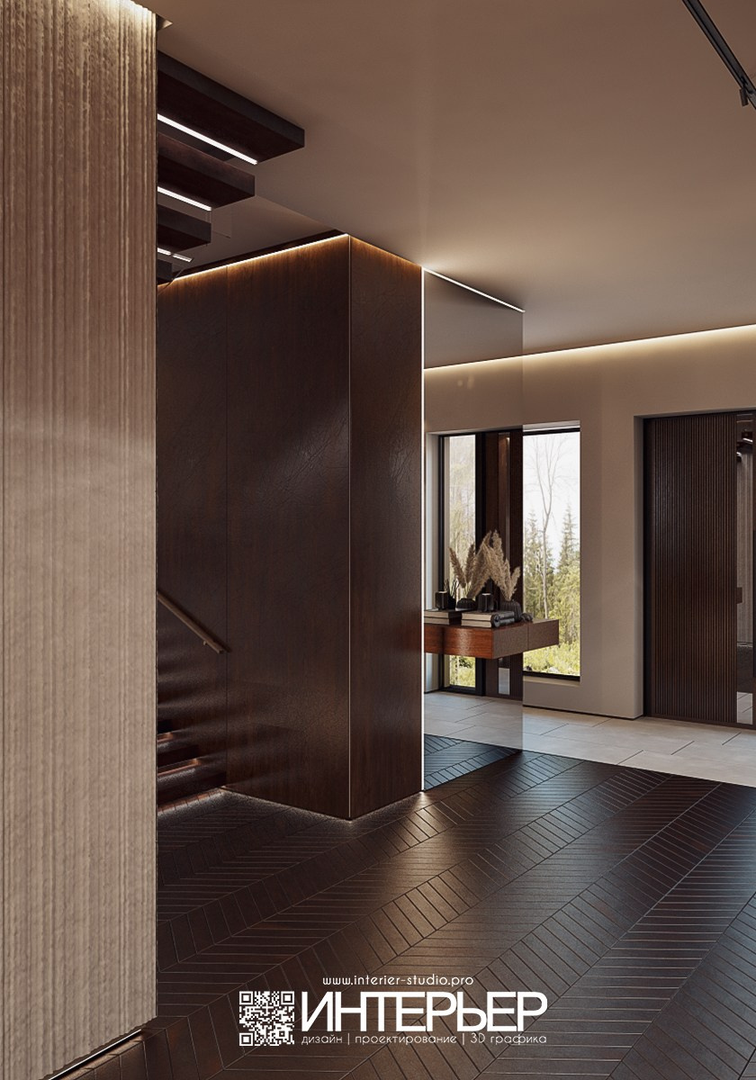 Дизайн-проект дома Тамирлана и Айшат. Корректировки по 3D визуализации гостиной-кухни-прихожей. Дизайн интерьера, 3D визуализация и 3D моделирование. Создание проектов и чертежей. КМВ: Кисловодск, Пятигорск, Ессентуки и удаленно