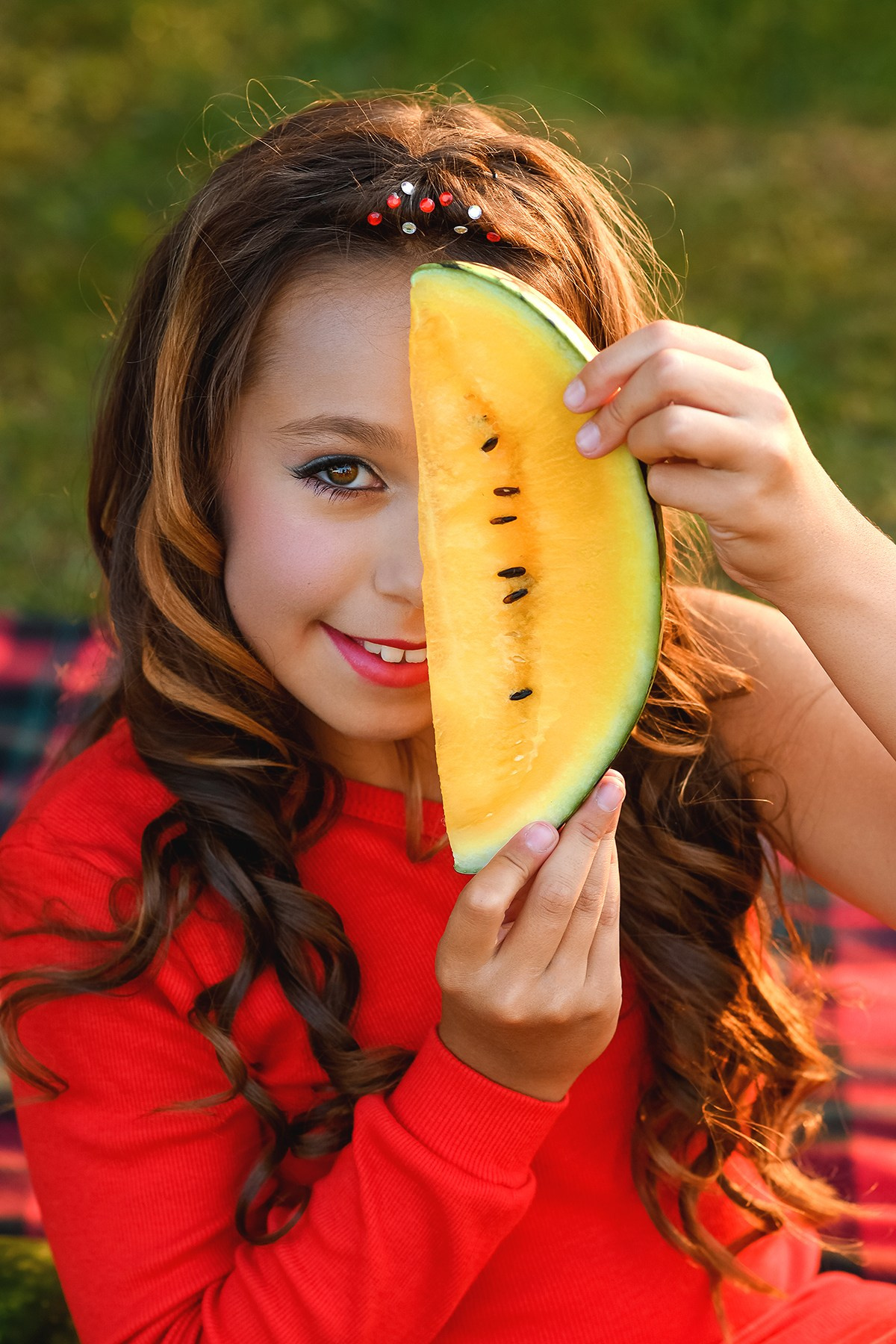 Детская съёмка с арбузами. Детский фотограф в Донецке Марина Пилипенко