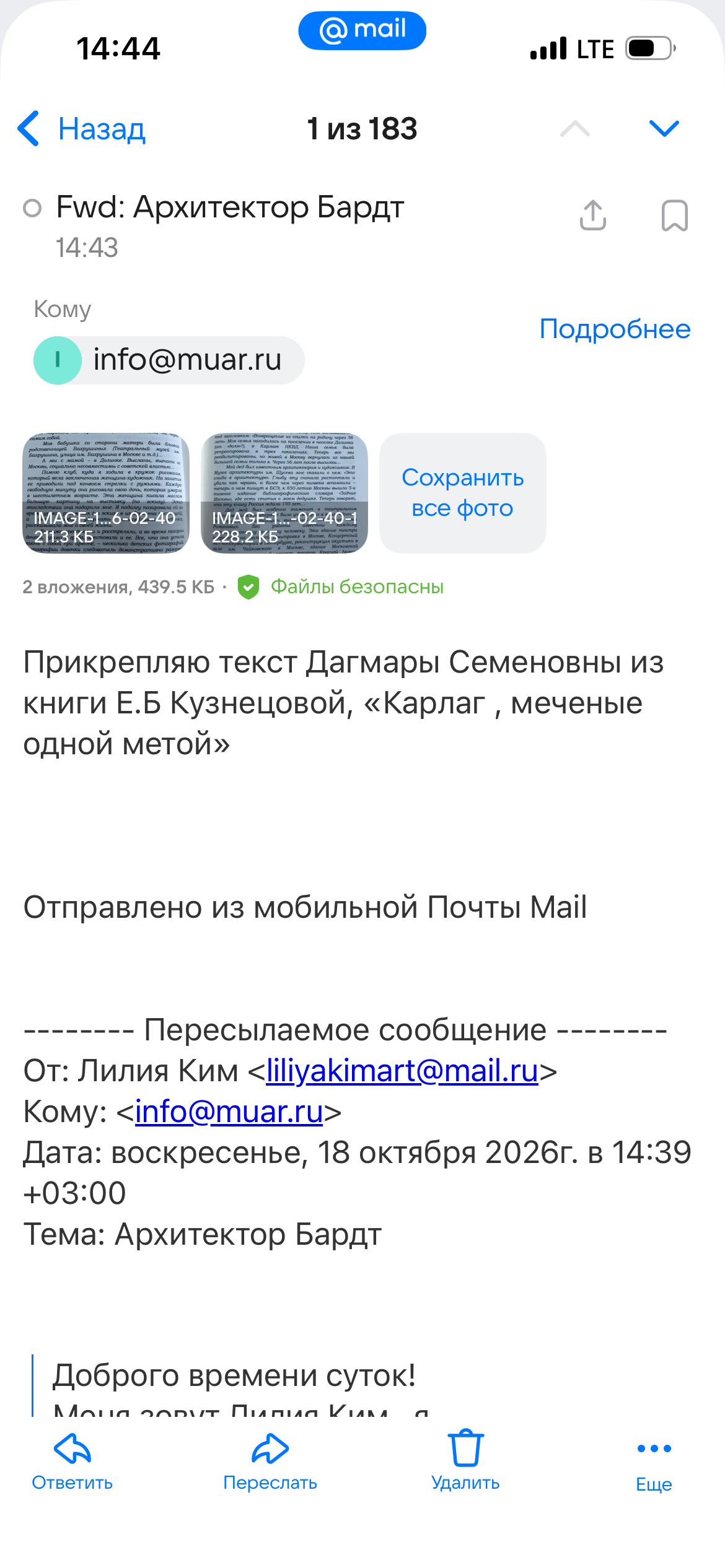 Дагмара Семеновна Евстешина. Лилия Ким. Междисциплинарный художник