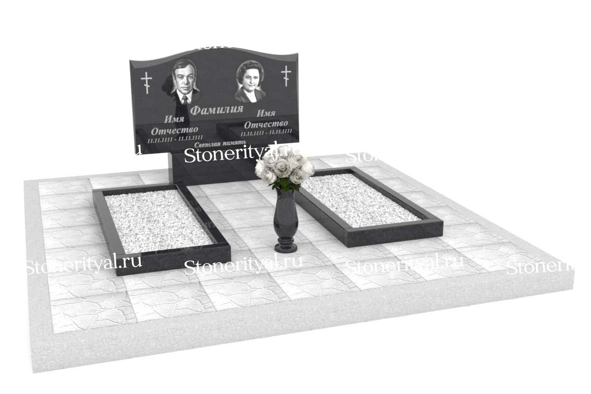 Семейные памятники. Изготовление и установка памятников в Москве и МО