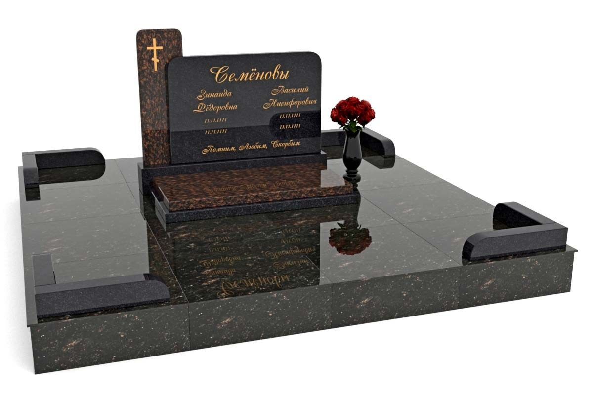 Семейные памятники. Изготовление и установка памятников в Москве и МО