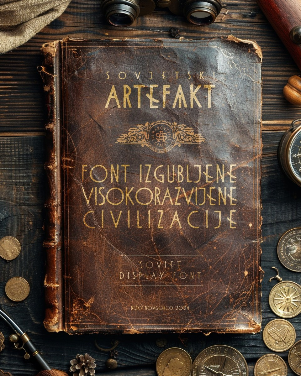 St-artefakt free font. Alexander Stan Shimanov