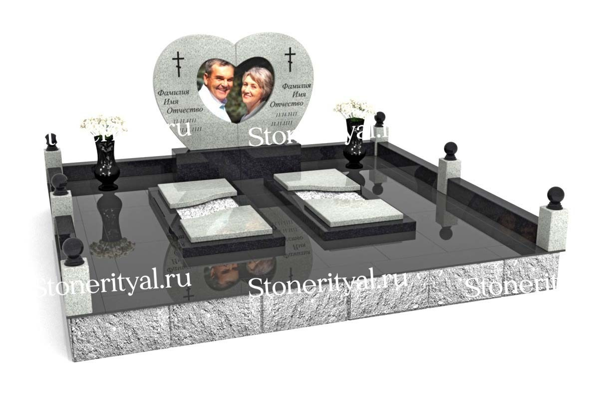 Семейные памятники. Изготовление и установка памятников в Москве и МО