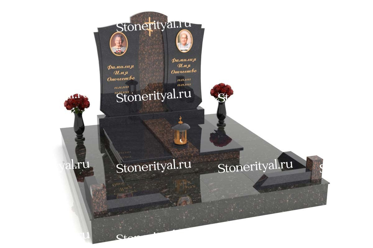 Семейные памятники. Изготовление и установка памятников в Москве и МО