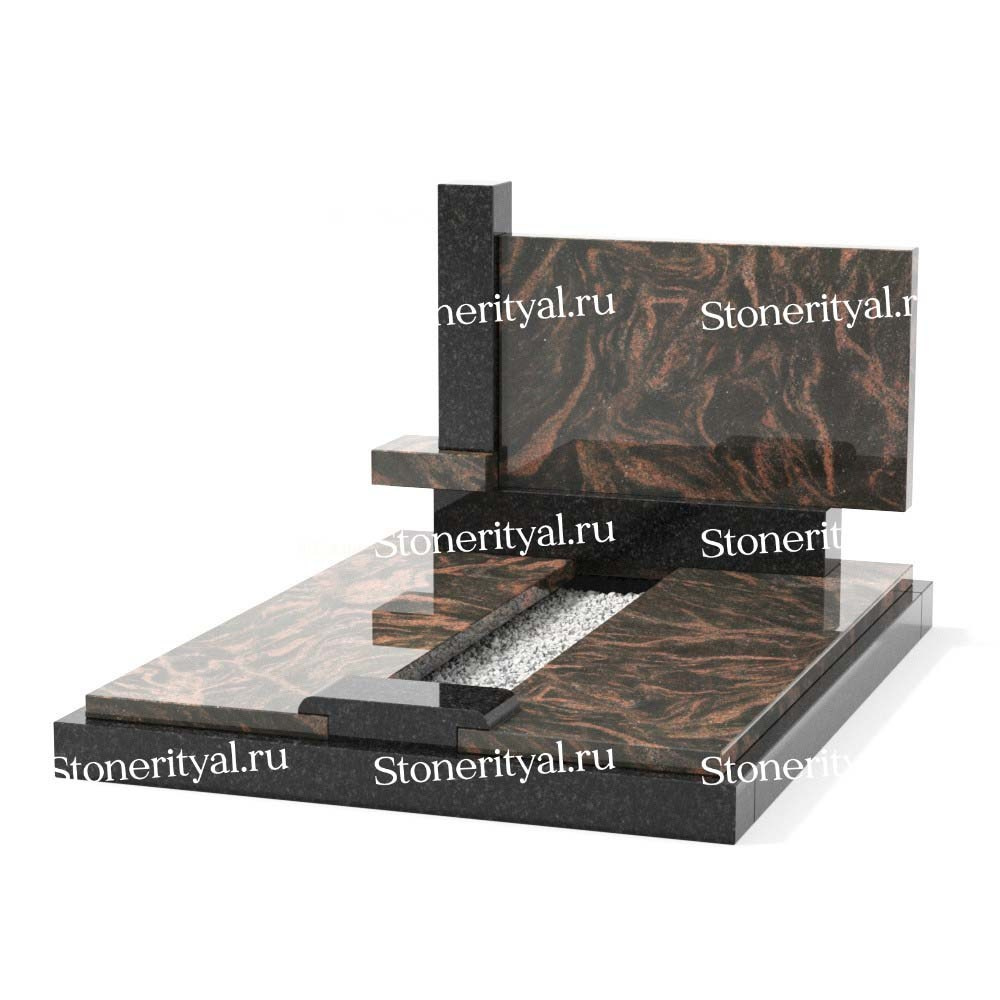 Комбинированные памятники на двоих. Изготовление и установка памятников в Москве и МО