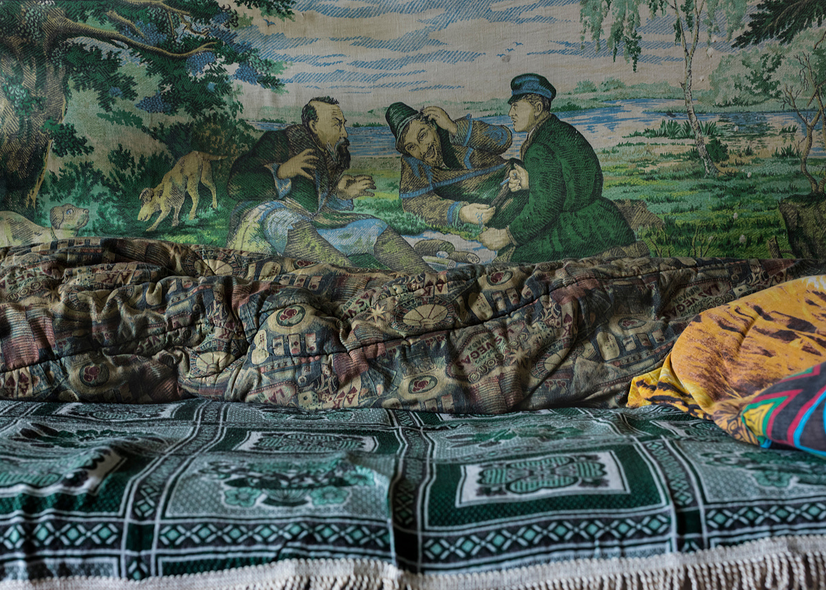Russian painting by Vasily Perov called Hunters at rest. Far North, Siberia by Elena Anosova