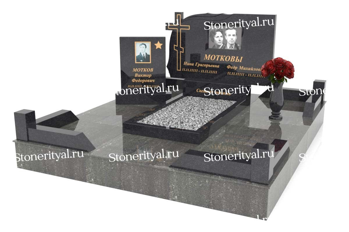 Семейные памятники. Изготовление и установка памятников в Москве и МО