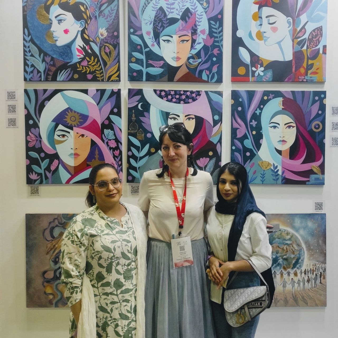 WORLD ART DUBAI 2025. Художник Анастасия Кисткина, Петербург