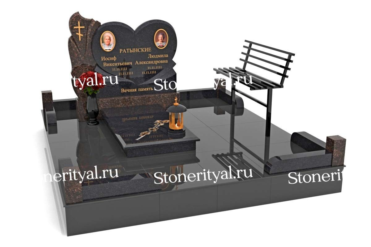 Семейные памятники. Изготовление и установка памятников в Москве и МО