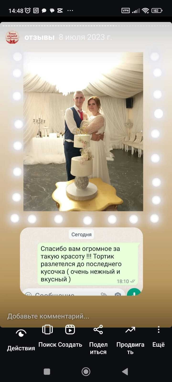 Кондитер Чумичева. Подрядчики и друзья сети свадебных площадок House for wedding