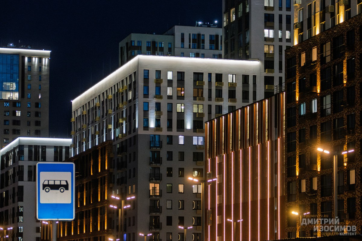 Ночные открытки Тюмени