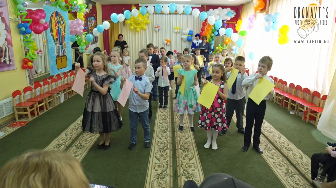 Видеосъёмка в детском саду, утренник, выпускной, оператор съёмка в детском саду. «Студия DRONAVT`s» — видеосъёмка и фотография г. Москва