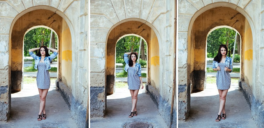 Портрет модели в одежде, фэшн-фото