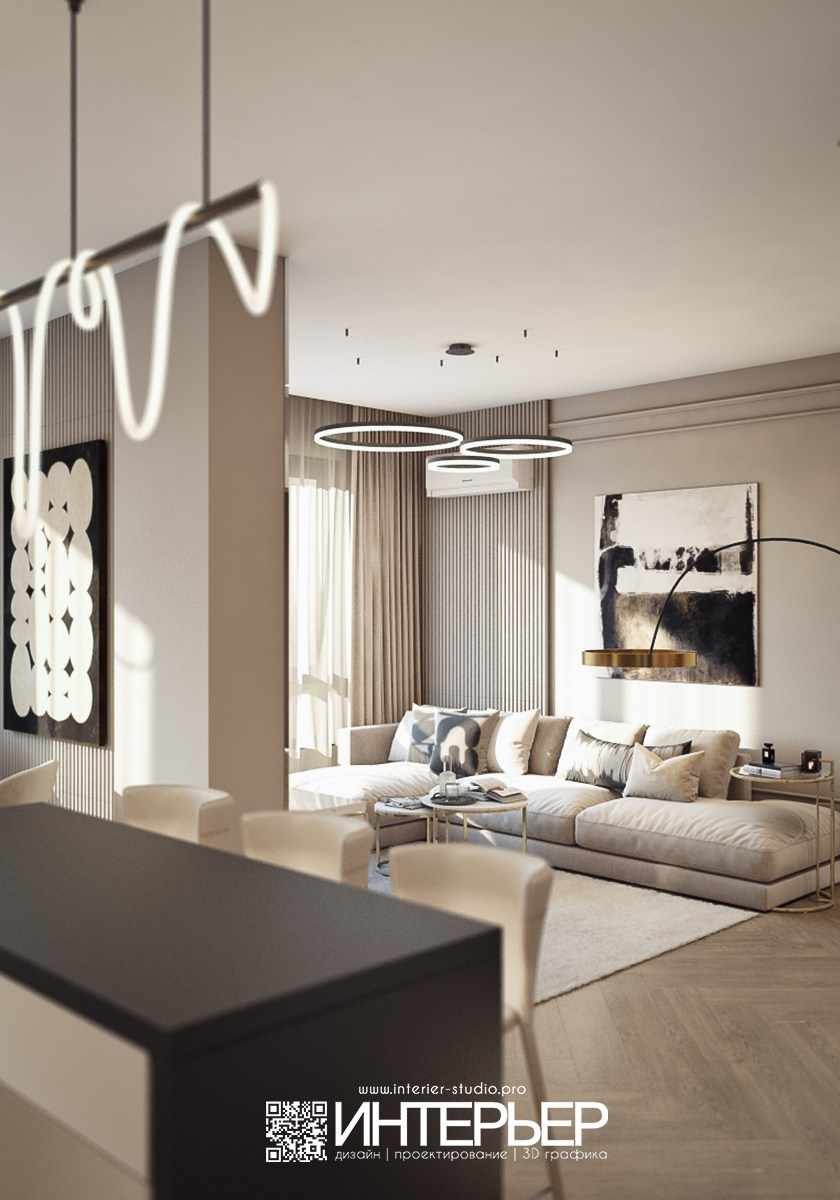 Дизайн-проект квартиры Михаила. ЖК Печорин. Дизайн интерьера, 3D визуализация и 3D моделирование. Создание проектов и чертежей. КМВ: Кисловодск, Пятигорск, Ессентуки и удаленно