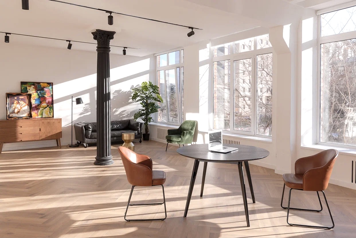 Локация для бизнес-съемки в современном стиле