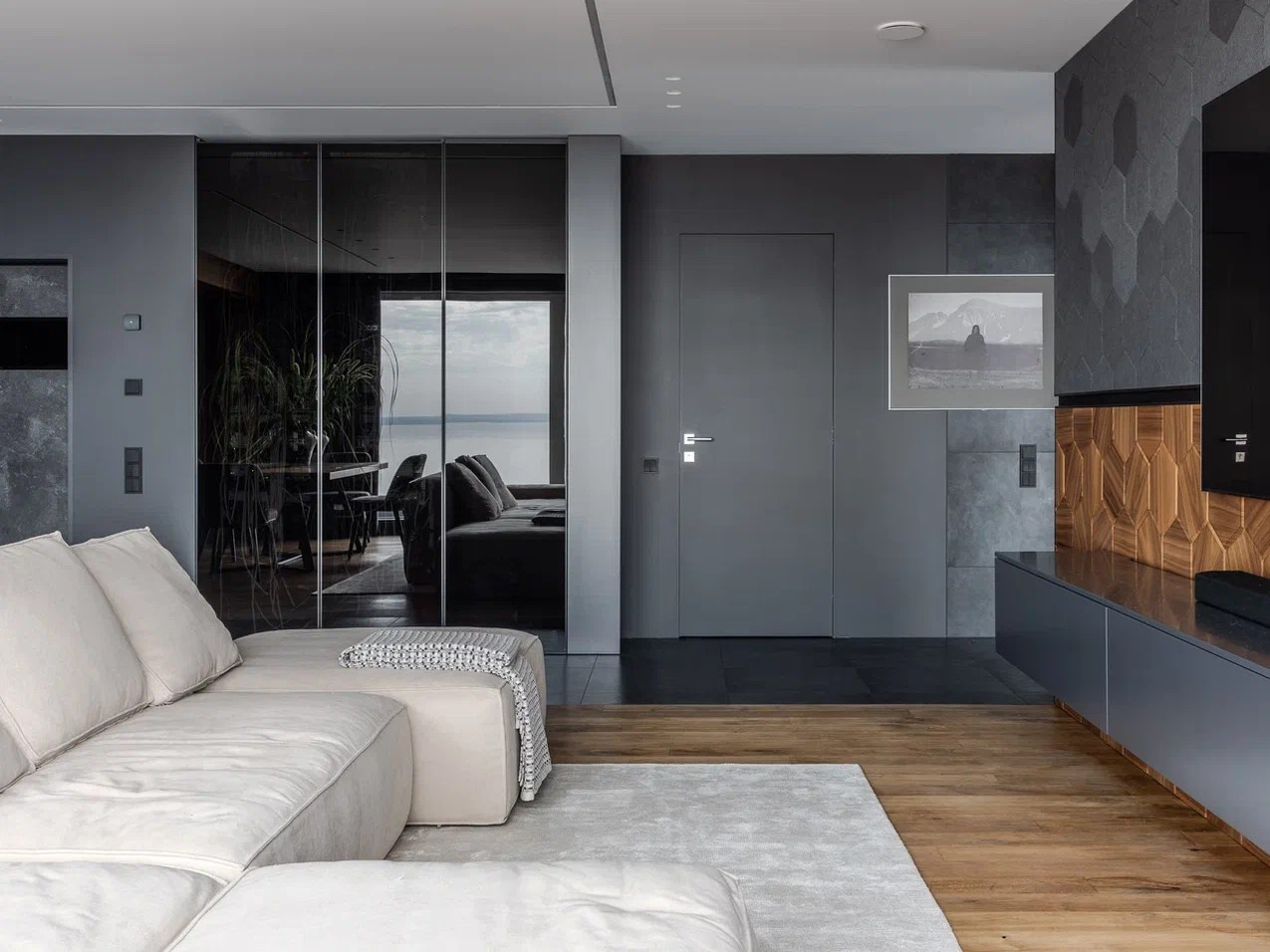 Квартира для молодого IT-специалиста площадью 250 м² на 21 этаже. Студия дизайна интерьера «Строчка» | Москва, Санкт-Петербург, Самара, Казань, Тольятти, Ульяновск и другие города России