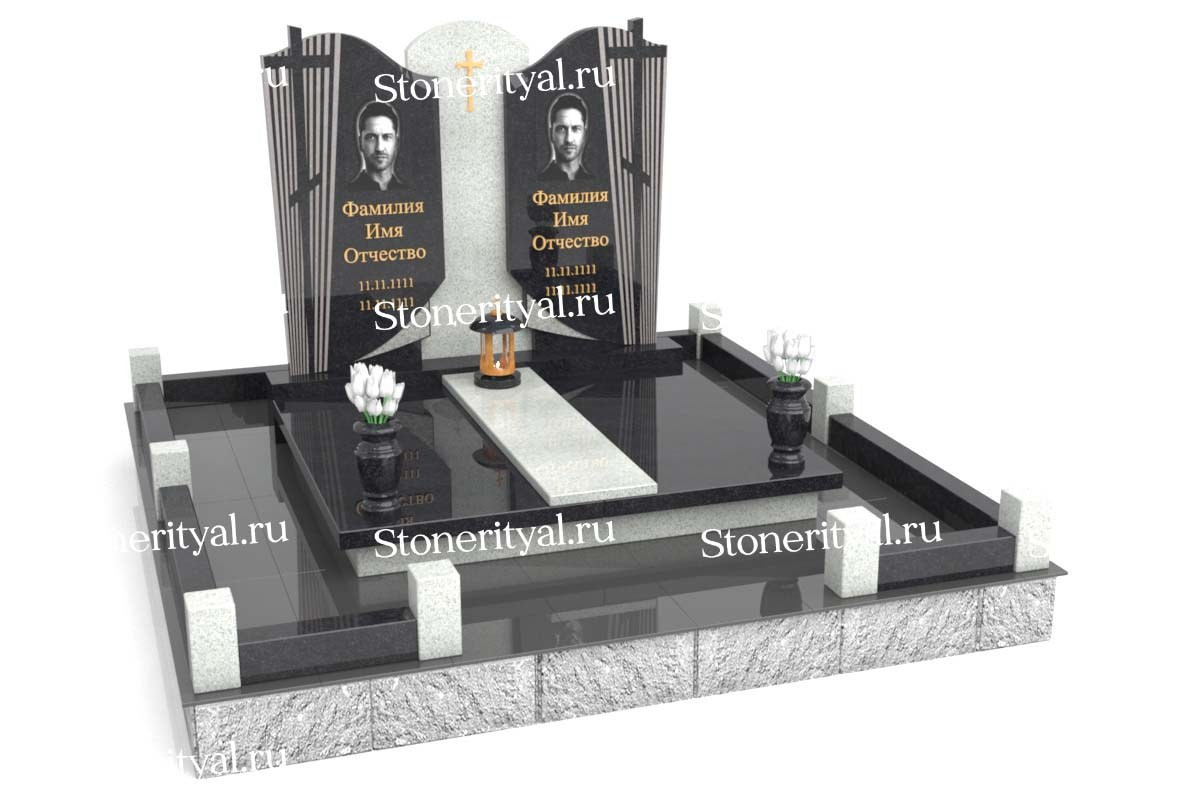 Семейные памятники. Изготовление и установка памятников в Москве и МО