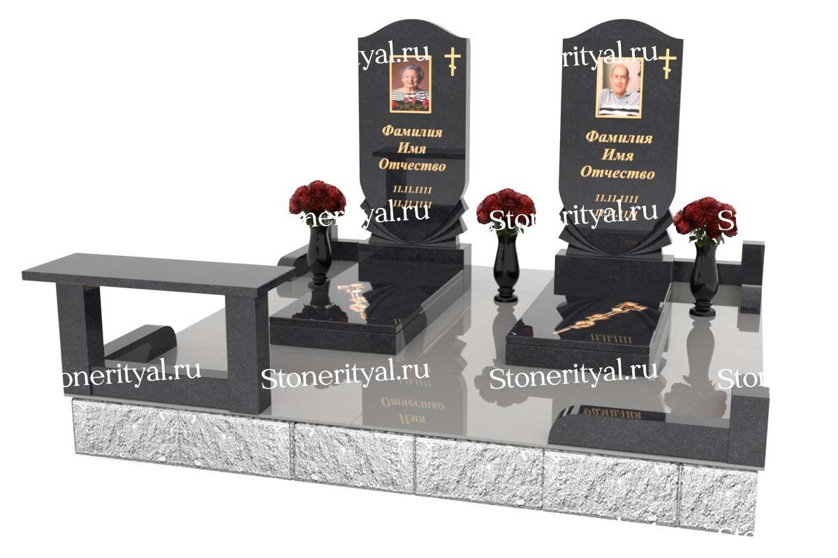 Семейные памятники. Изготовление и установка памятников в Москве и МО