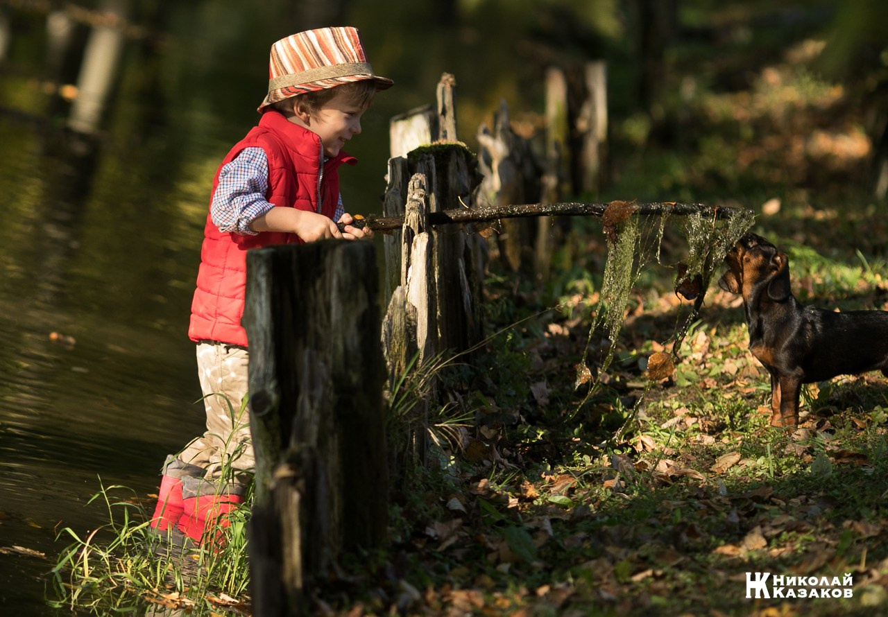 Детская фотосессия на природе. Николай Казаков. Профессиональный фотограф. Преподаватель фотографии