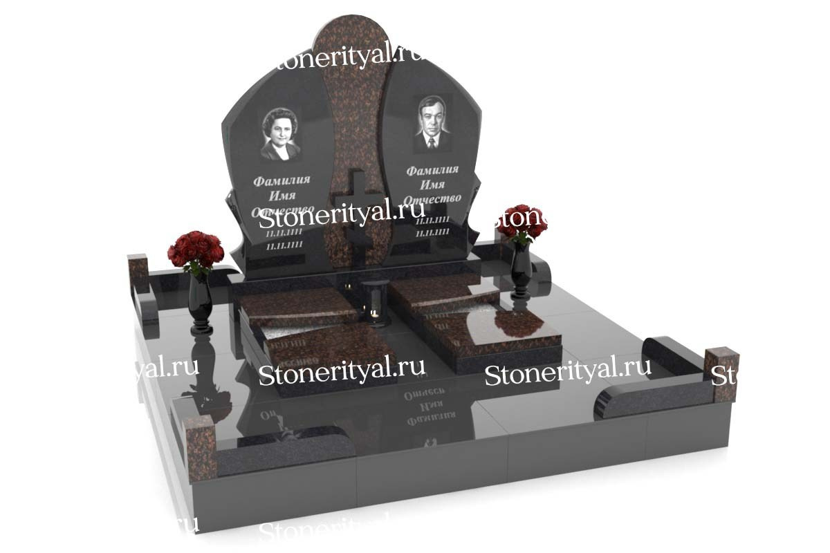 Семейные памятники. Изготовление и установка памятников в Москве и МО