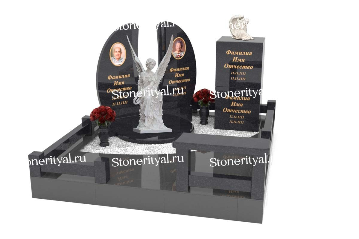 Семейные памятники. Изготовление и установка памятников в Москве и МО