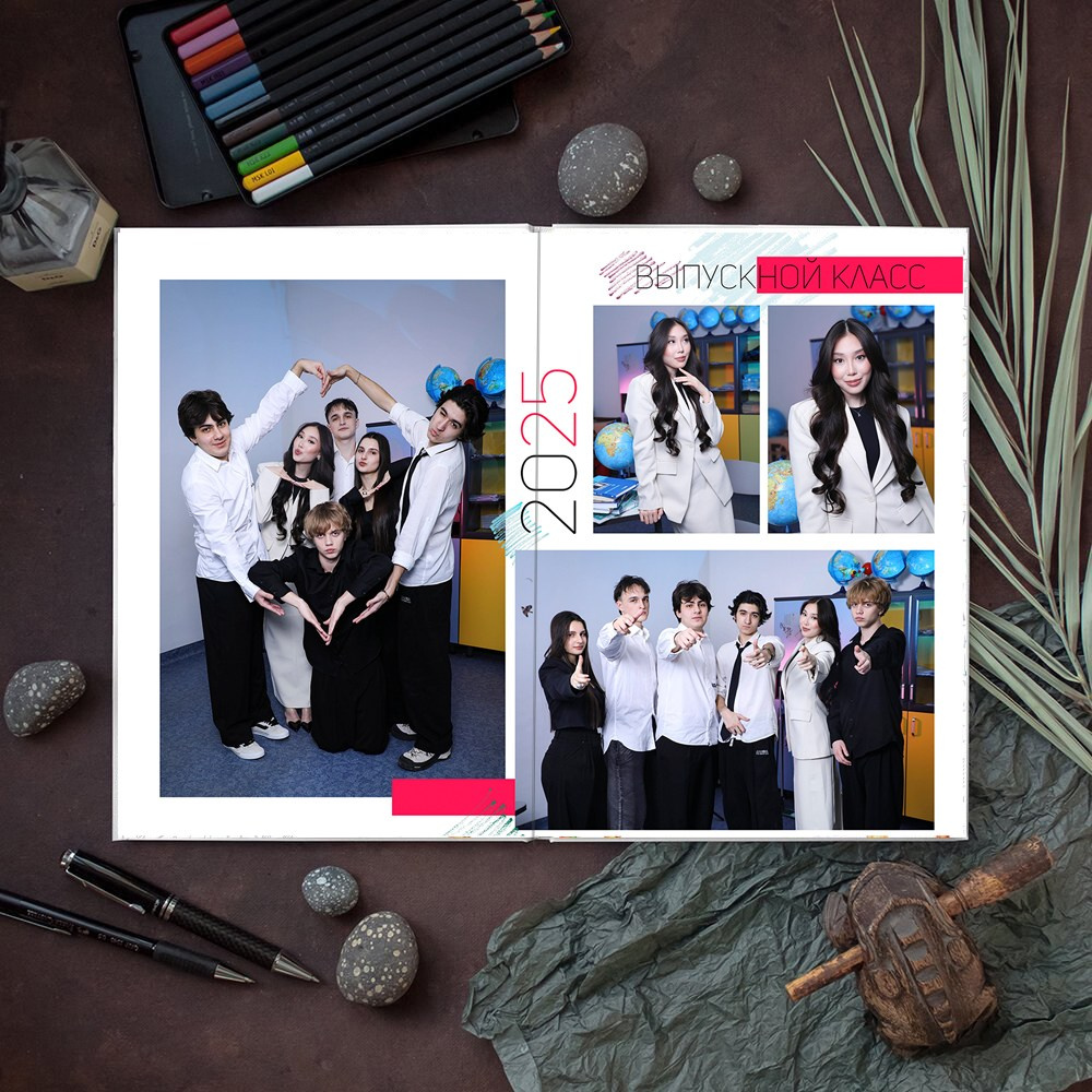 АЛЬБОМ 5 разворотов (10 страниц) ШКОЛА. Школьный фотограф Олеся Галатова