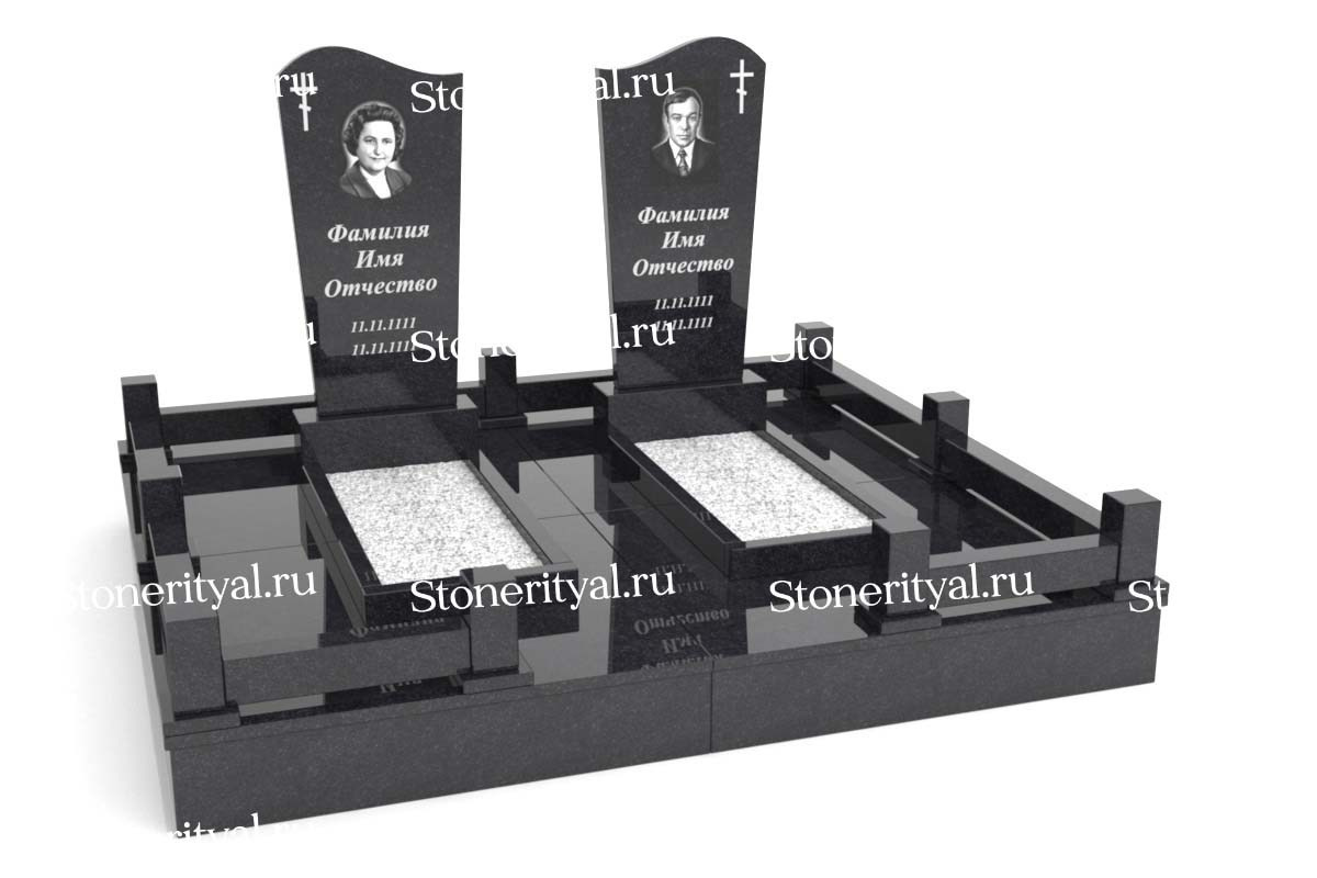 Семейные памятники. Изготовление и установка памятников в Москве и МО
