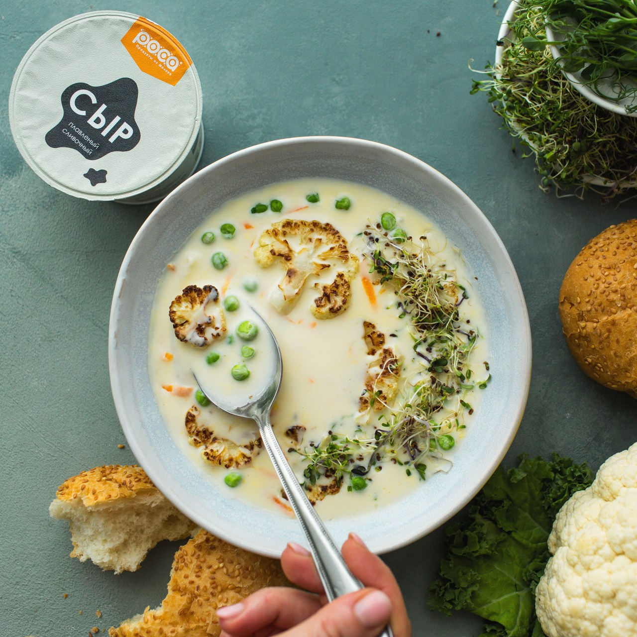 Фуд съемка молочной продукции комбината Роса в Смоленске. Фотограф | Михаил Буш Смоленск