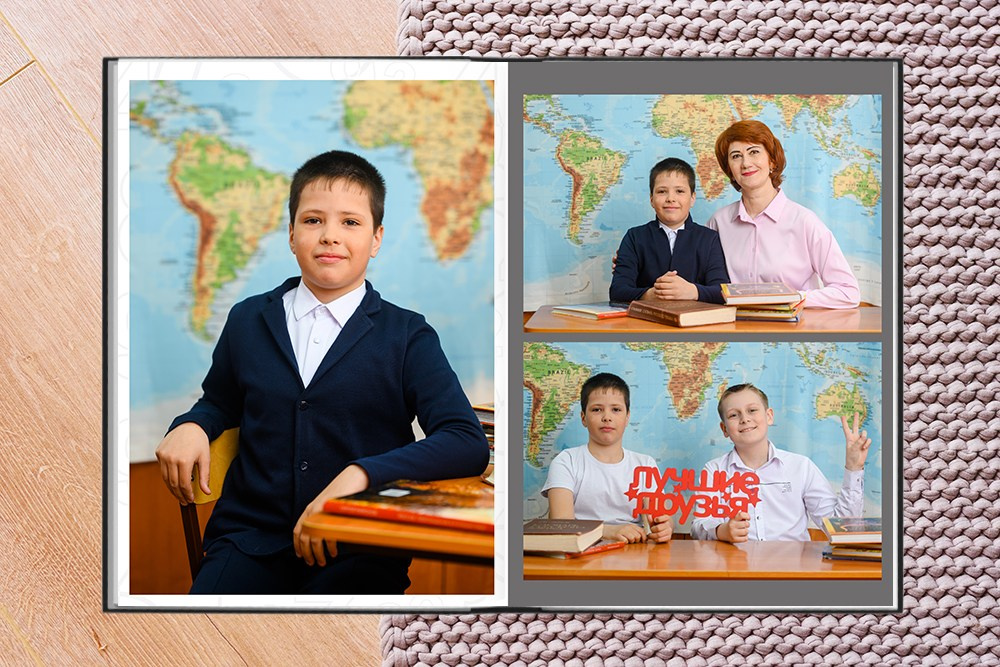 Выпускной альбом «Про меня и наш класс». Студия выпускных альбомов Ольги Галкиной. Томск