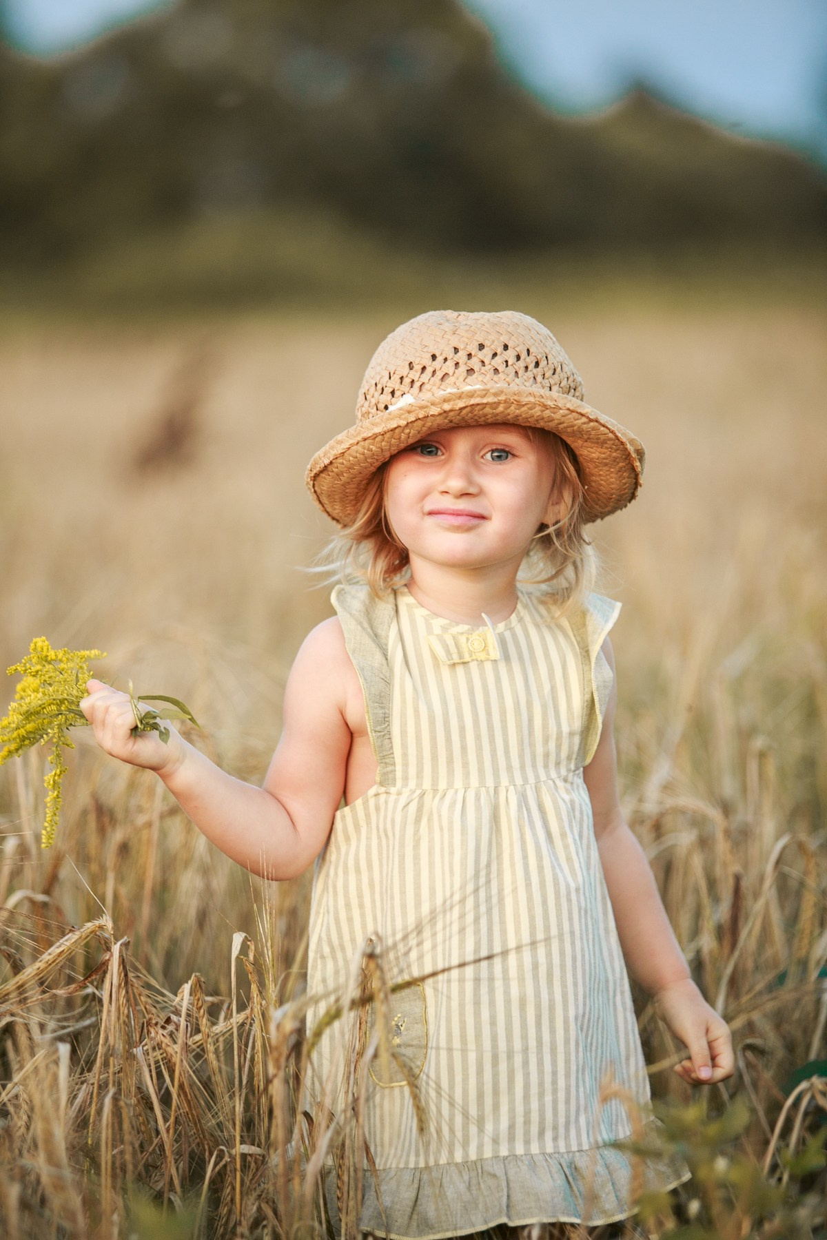Фотосессия в поле пшеницы, съёмка с сеном и стогами, золотые поля. Семейный и детский фотограф в Москве Мария Быкова