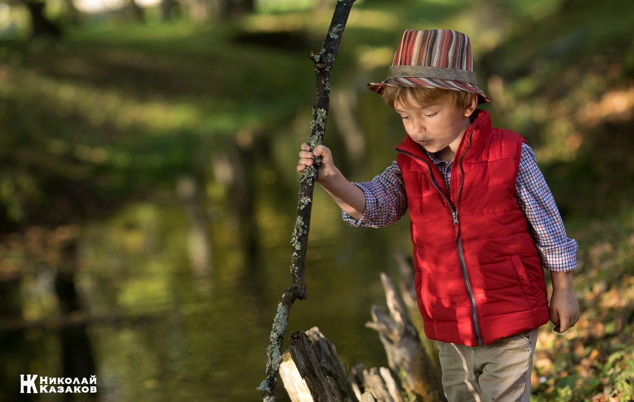 Детская фотосессия на природе. Николай Казаков. Профессиональный фотограф. Преподаватель фотографии