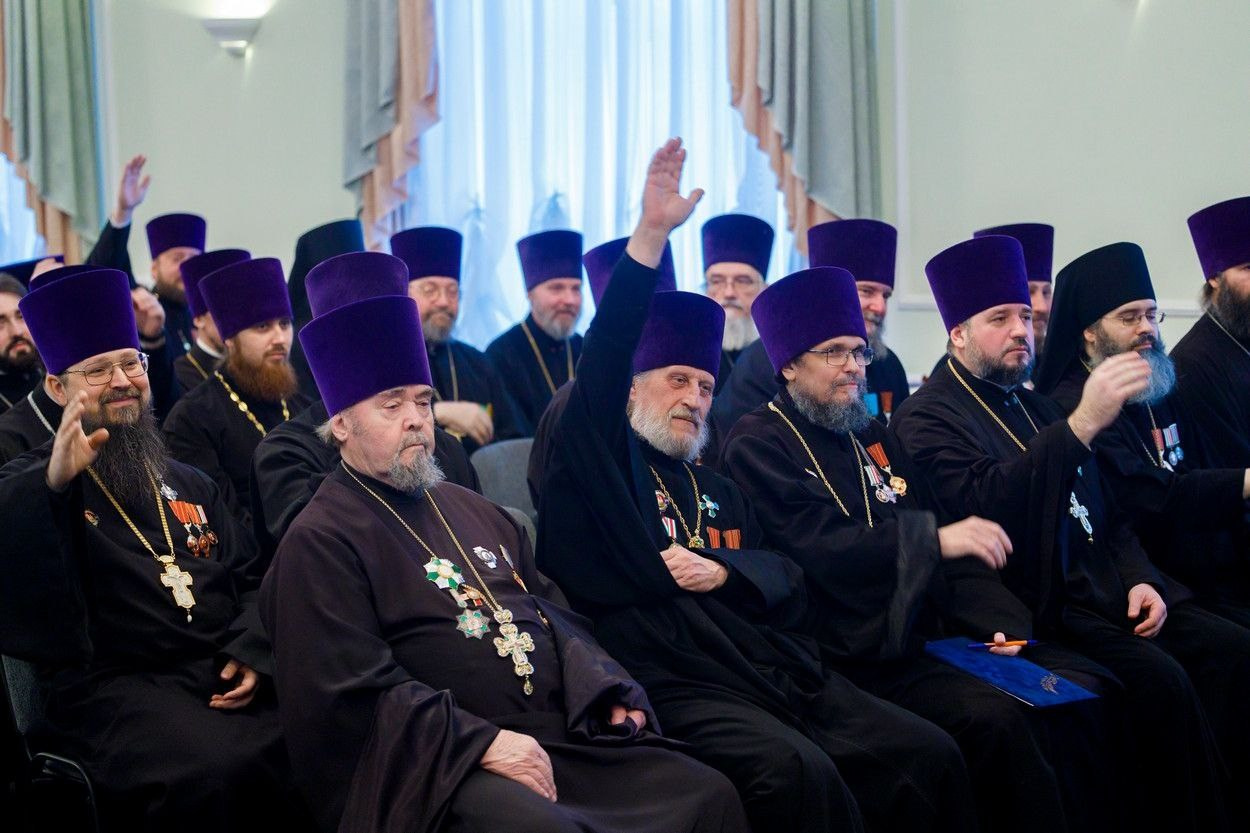 МИТРОПОЛИТ ИГНАТИЙ ВОЗГЛАВИЛ ЕЖЕГОДНОЕ ЕПАРХИАЛЬНОЕ СОБРАНИЕ ДУХОВЕНСТВА САРАТОВСКОЙ ЕПАРХИИ. Саратовское Северо-Западное благочиние