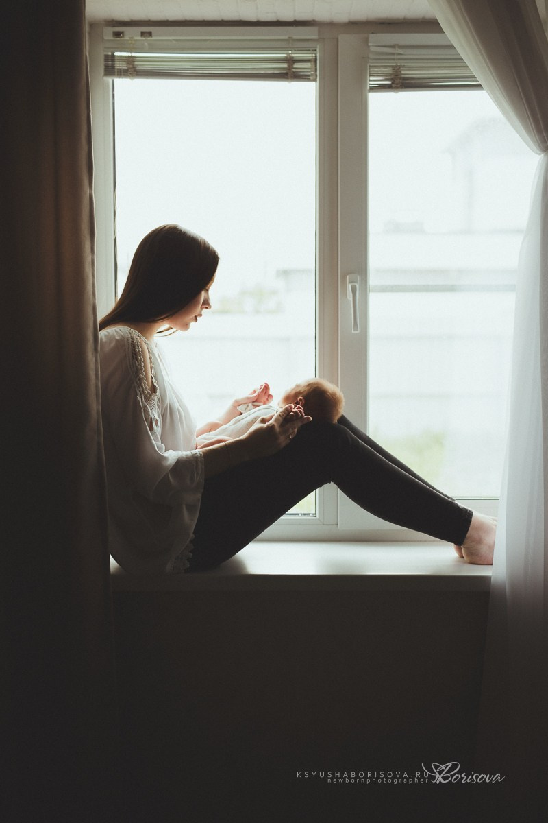 Фотосессия дома с новорожденным. Фотограф новорожденных в Магнитогорске Ксюша Борисова
