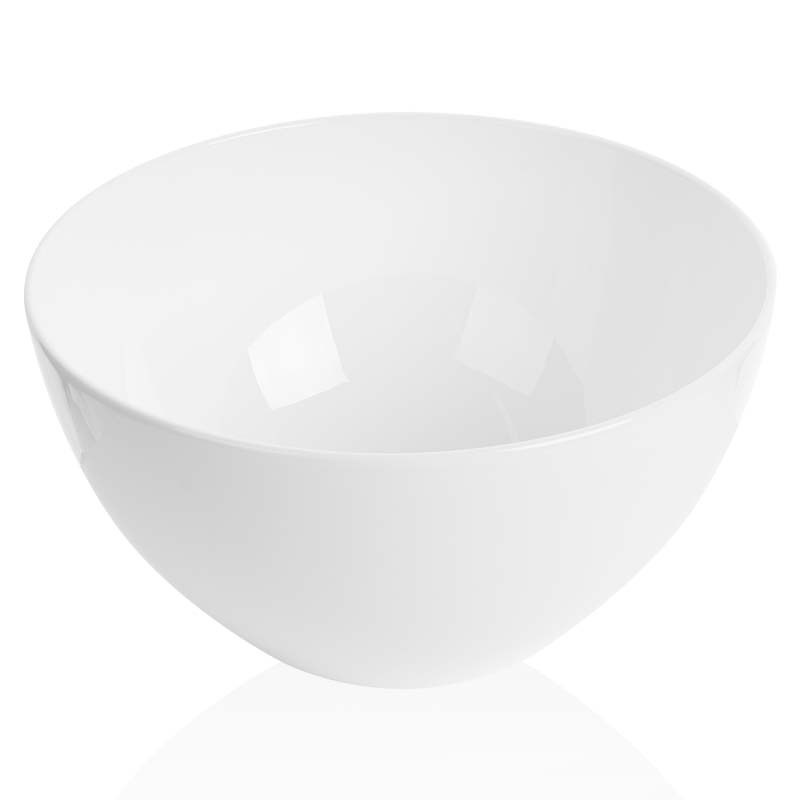 Салатница цапель белая на белом фоне