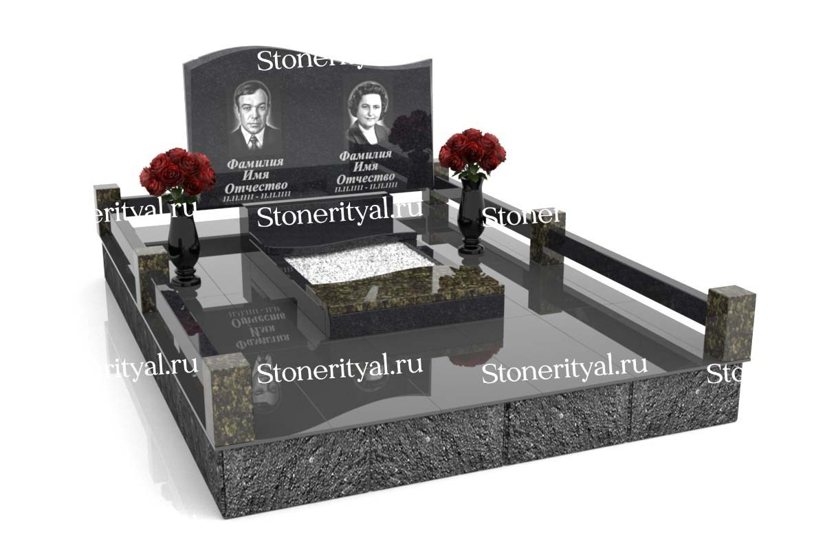 Семейные памятники. Изготовление и установка памятников в Москве и МО