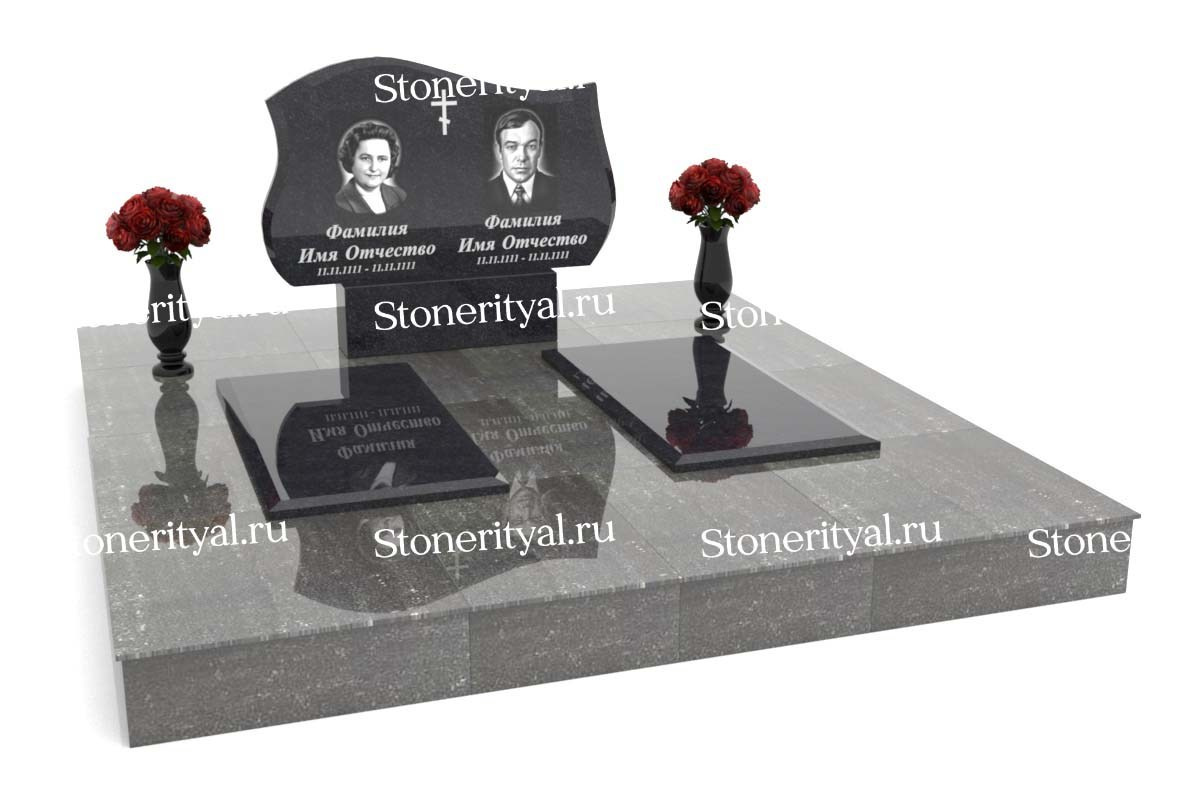 Семейные памятники. Изготовление и установка памятников в Москве и МО