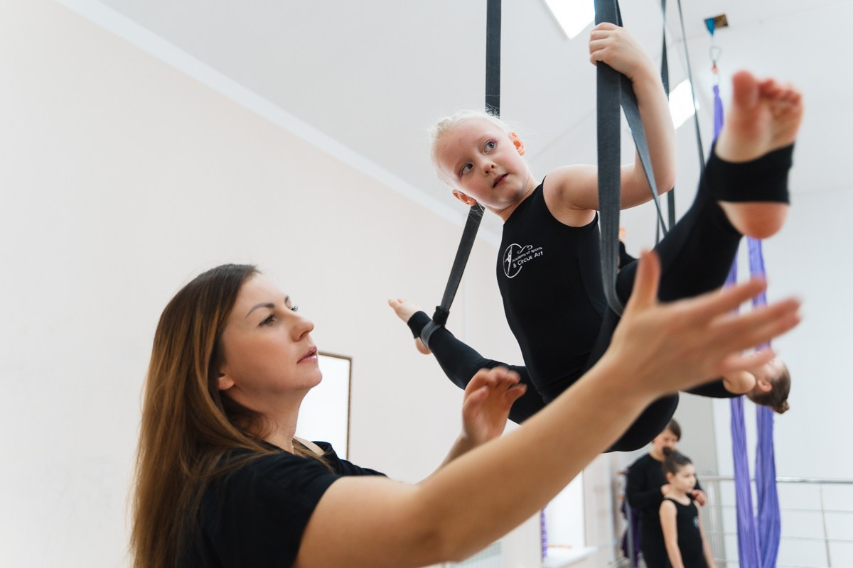 Тренировка в цирковой студии. Репортажный и семейный фотограф в Санкт-Петербурге Тарас Марченко