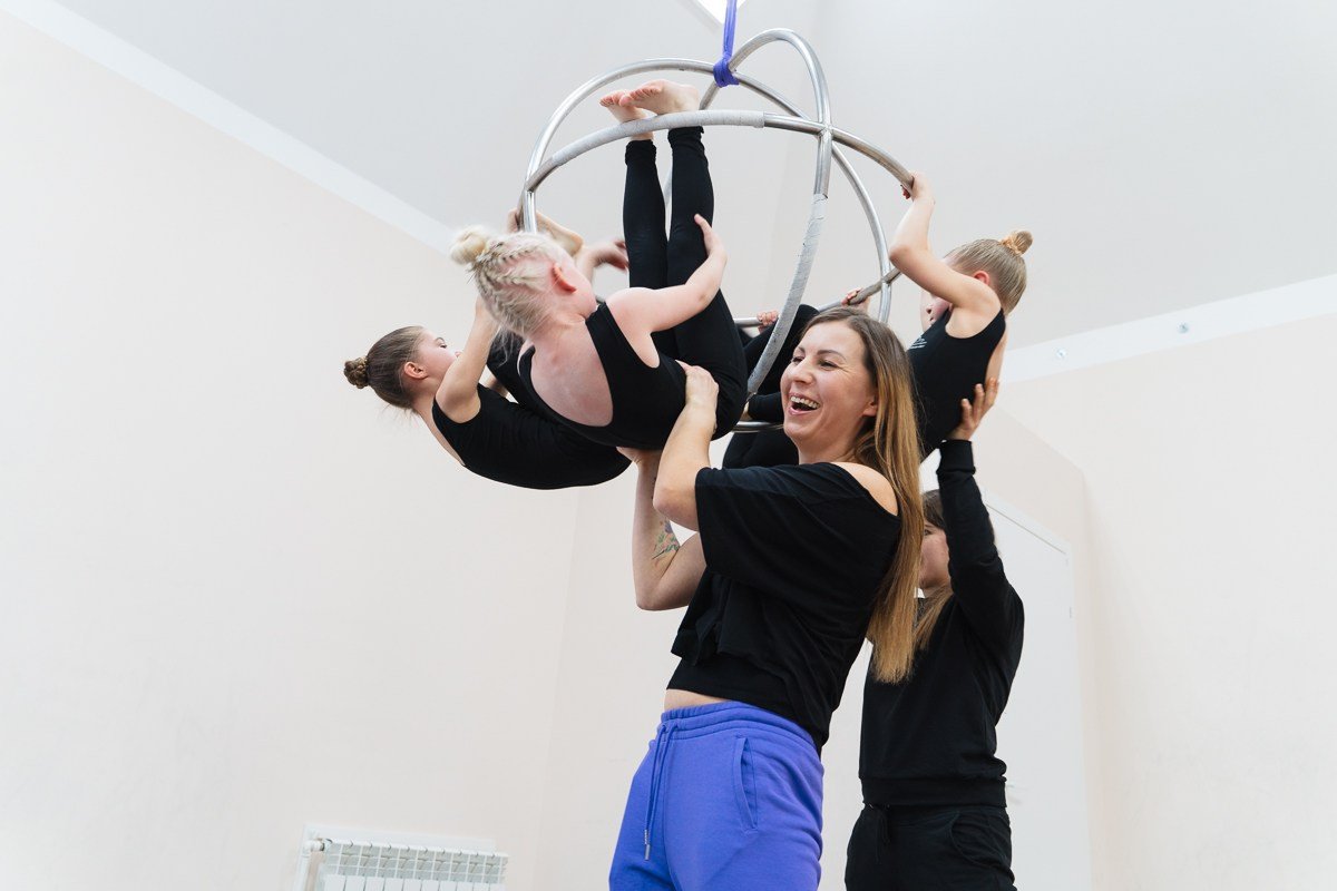 Тренировка в цирковой студии. Репортажный и семейный фотограф в Санкт-Петербурге Тарас Марченко