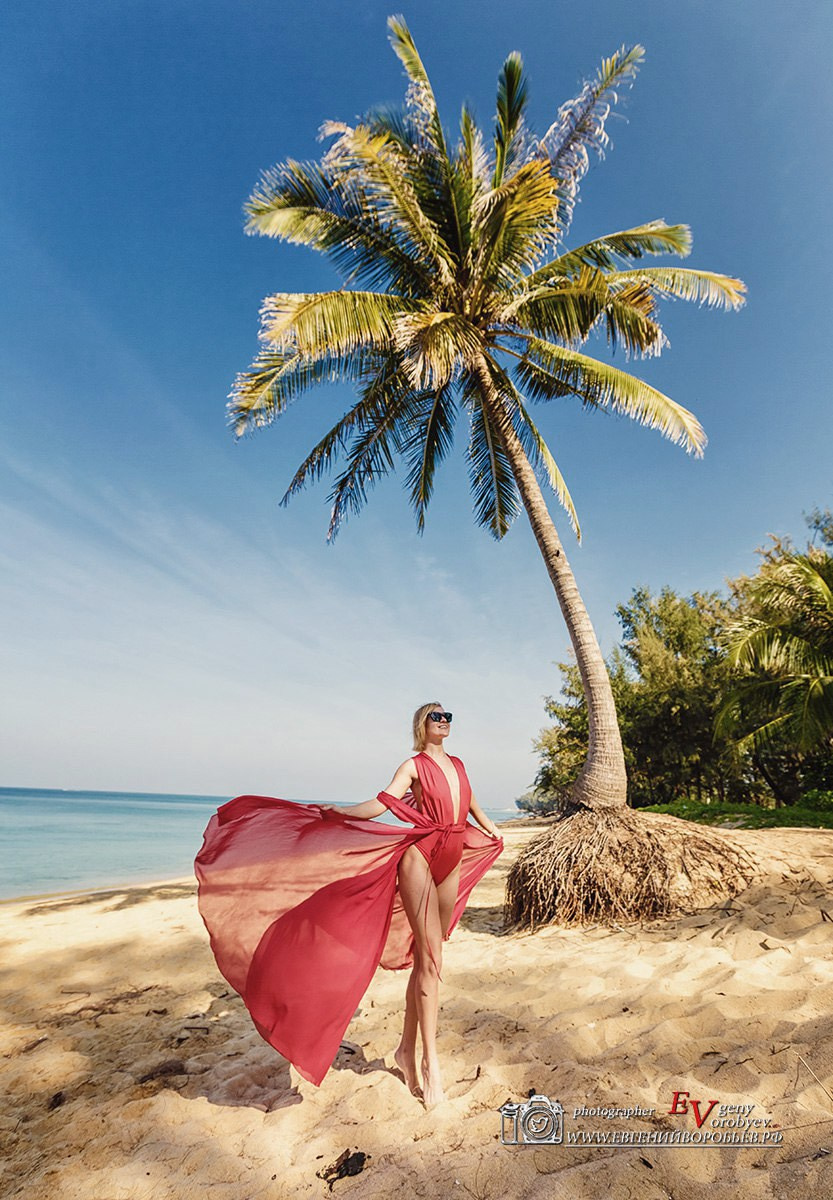 фотосессия на Пхукете фотограф в тайланде на пляже красивое место идея образ девушка в купальнике примеры фото позы для фотосессии Патонг пляж Карон Найхарн Ката Майкао пальма экскурсия Заказать фотосессию цена стоимость