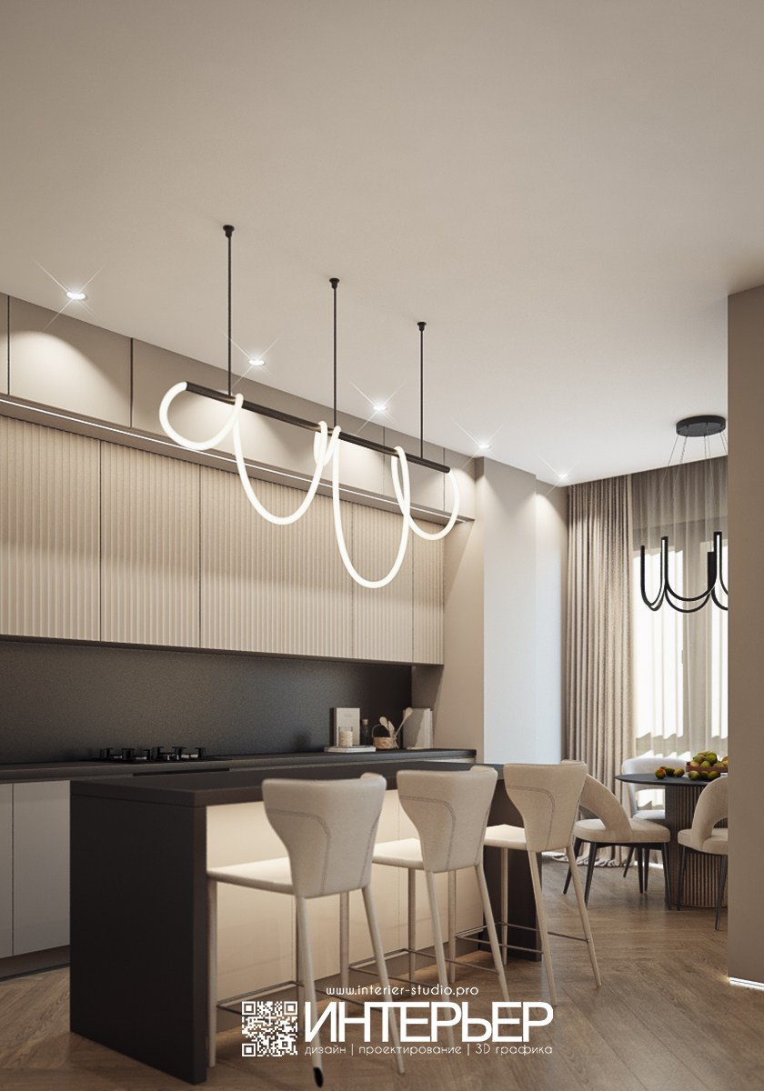 Дизайн-проект квартиры Михаила. ЖК Печорин. Дизайн интерьера, 3D визуализация и 3D моделирование. Создание проектов и чертежей. КМВ: Кисловодск, Пятигорск, Ессентуки и удаленно