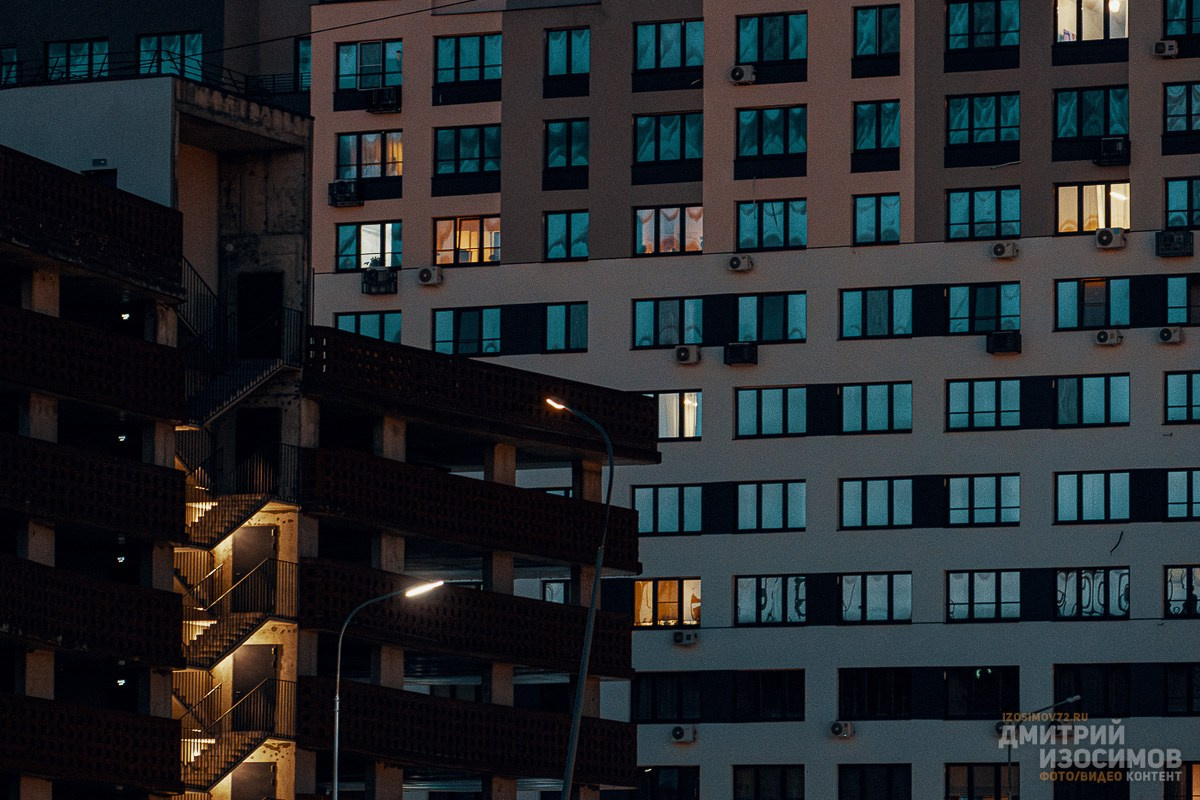 Ночные открытки Тюмени