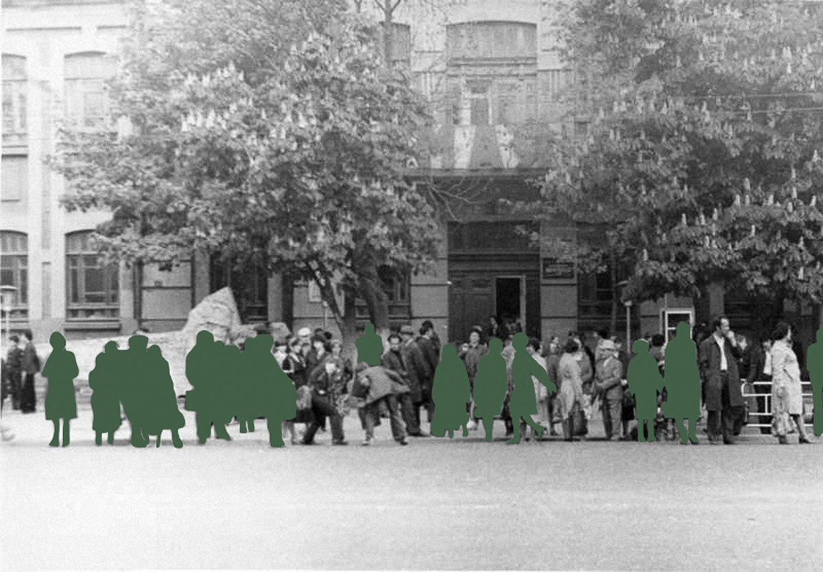 Коллаж на основе архивных фото города Грозного