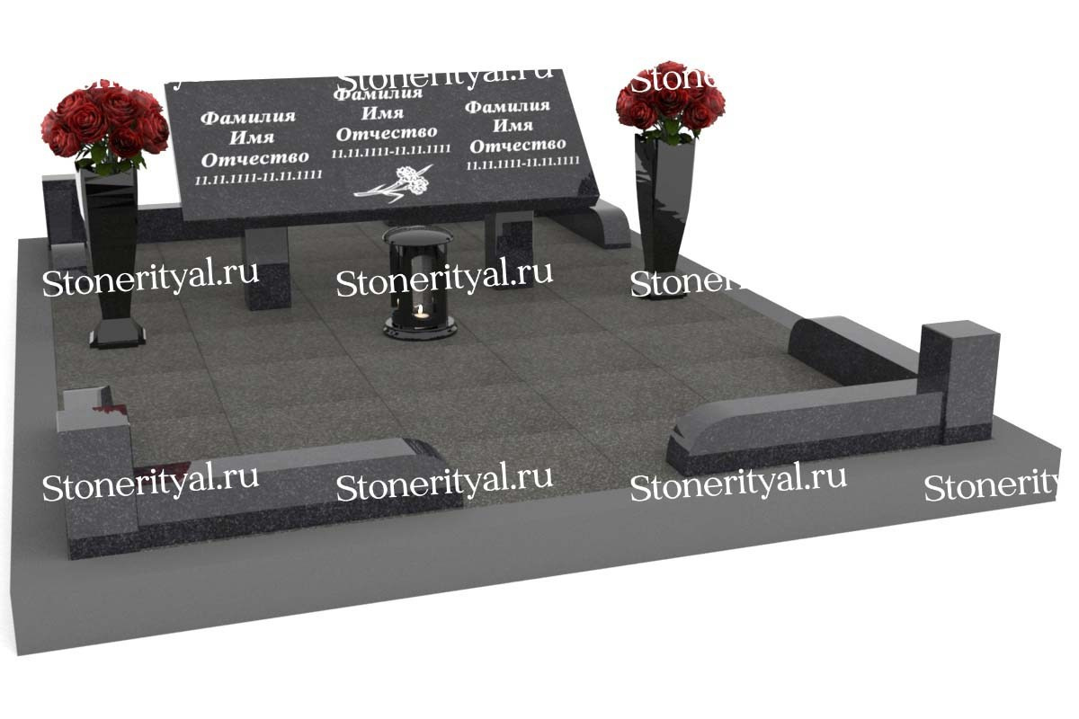 Семейные памятники. Изготовление и установка памятников в Москве и МО