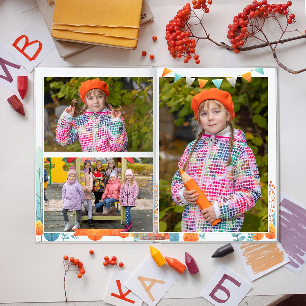 Альбом Макси 3100 (пять разворотов — комбинированный). Выпускные альбомы в Липецк