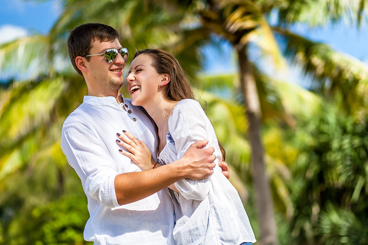 свадебная фотосессия с видом на океан