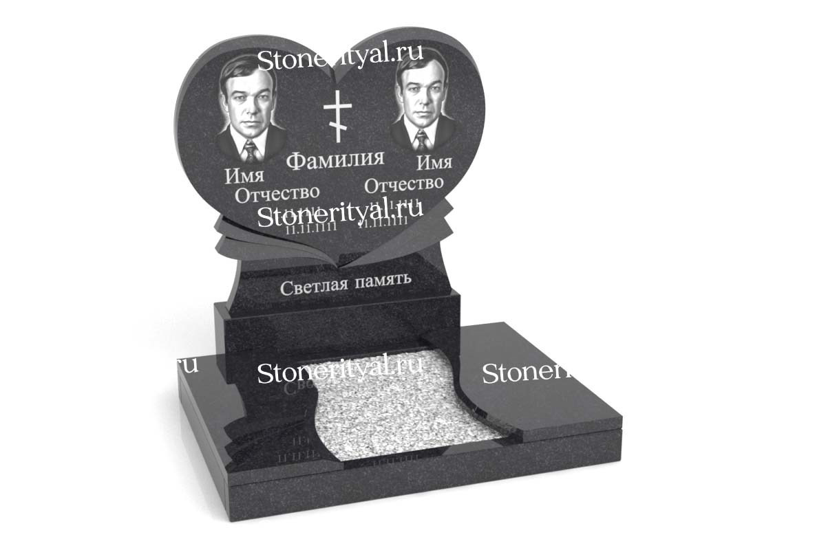 Семейные памятники. Изготовление и установка памятников в Москве и МО